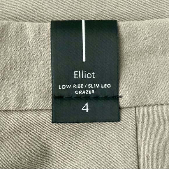 NWT ARITZIA Babaton Elliot Pants Grazer Slim Leg Grazer Brown Tan Khaki Size 4 - Picture 12 of 14